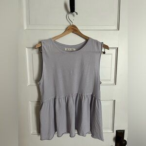 Free People Anytime Tank- light purple, size medium